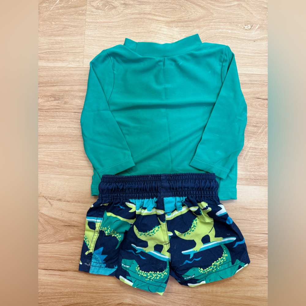Carter's Dinosaur Rashguard Set - Picture 4 of 4